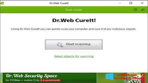 Screenshot Dr.Web CureIt für Windows 8