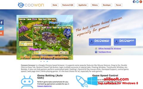 Screenshot Coowon Browser für Windows 8