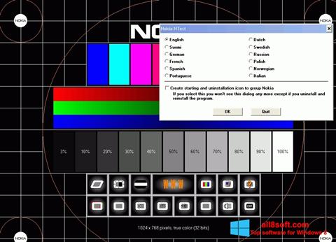 Screenshot Nokia Monitor Test für Windows 8
