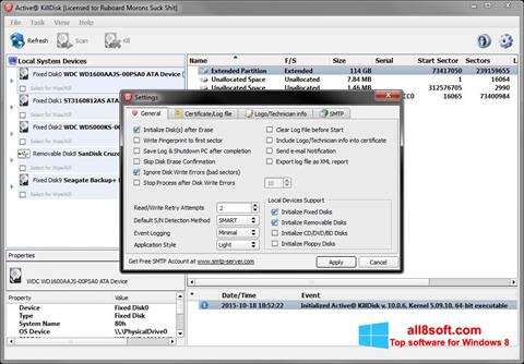 Screenshot Active KillDisk für Windows 8