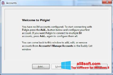 Screenshot Pidgin für Windows 8