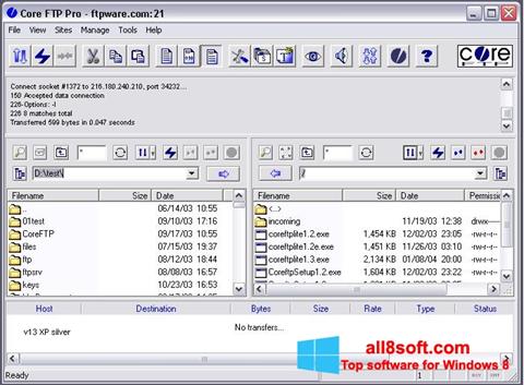 Screenshot Core FTP für Windows 8