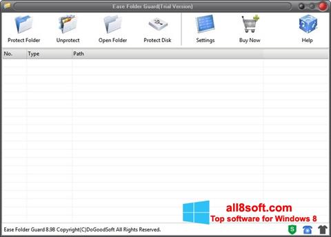 Screenshot Folder Guard für Windows 8