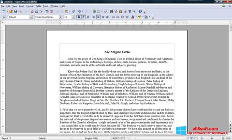 Screenshot OpenOffice für Windows 8