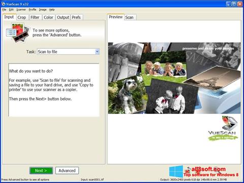 Screenshot VueScan für Windows 8