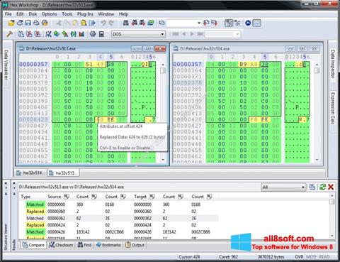 Screenshot Hex Workshop für Windows 8