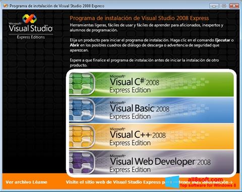 Screenshot Microsoft Visual Studio Express für Windows 8