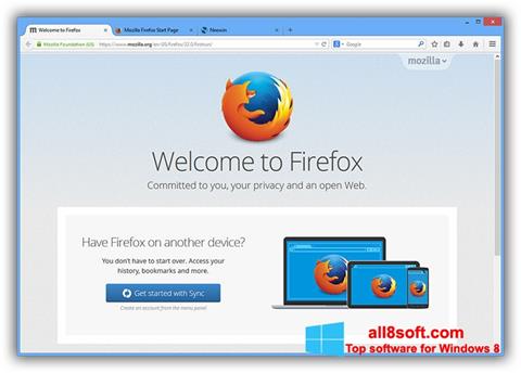 Screenshot Mozilla Firefox Offline Installer für Windows 8