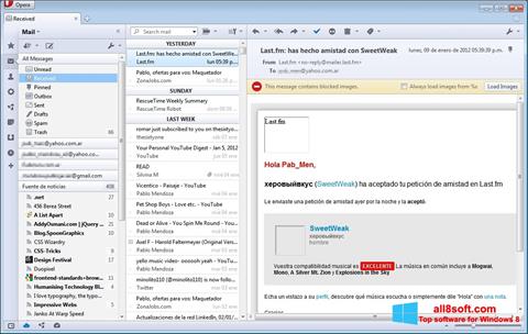 Screenshot Opera Mail für Windows 8