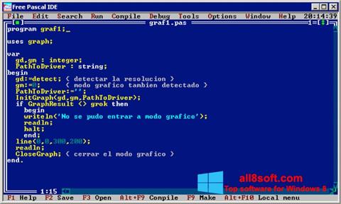 Screenshot Free Pascal für Windows 8
