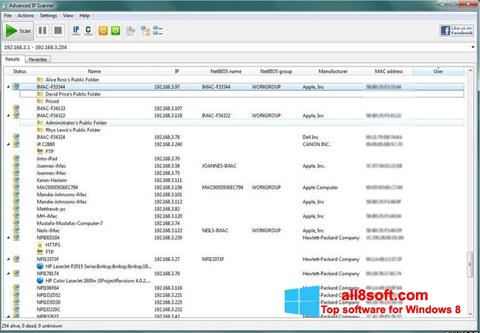 Screenshot Advanced IP Scanner für Windows 8
