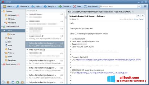 Screenshot FoxMail für Windows 8