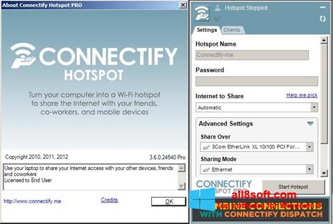 Screenshot Connectify Hotspot PRO für Windows 8
