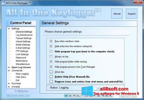 Screenshot Keylogger für Windows 8