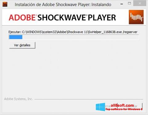 Screenshot Adobe Shockwave Player für Windows 8