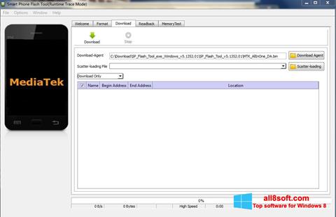 Screenshot FlashTool für Windows 8