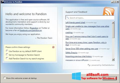 Screenshot Pandion für Windows 8