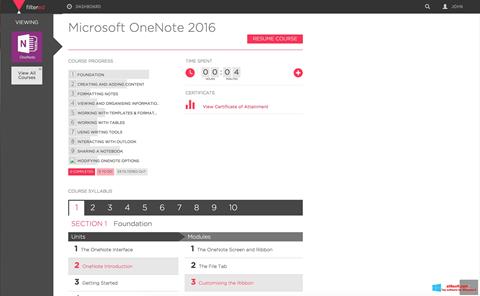 Screenshot Microsoft OneNote für Windows 8