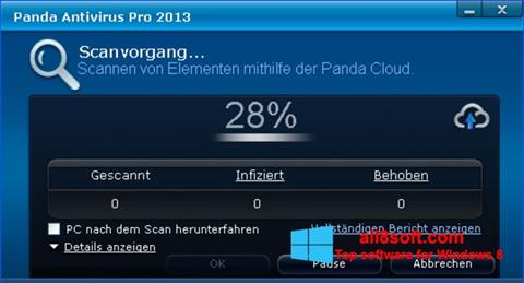Screenshot Panda Antivirus Pro für Windows 8