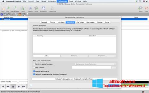 Screenshot Express Scribe für Windows 8