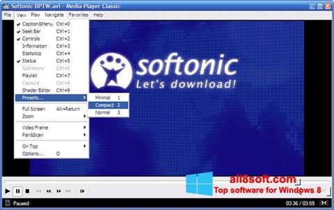 Screenshot Media Player Classic für Windows 8