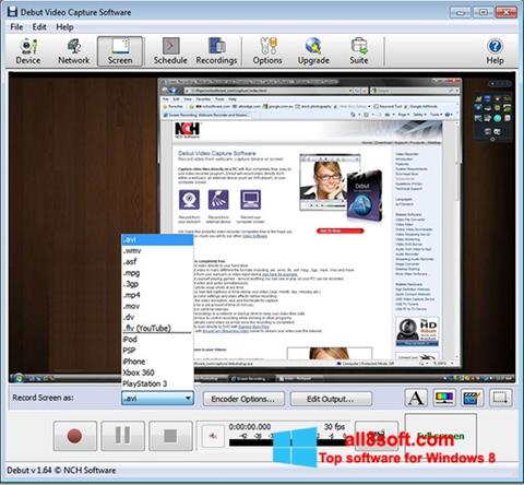 Screenshot Debut Video Capture für Windows 8