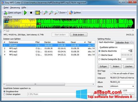 Screenshot MP3 Cutter für Windows 8