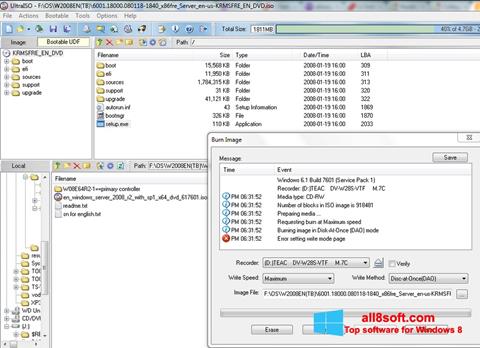 Screenshot UltraISO für Windows 8