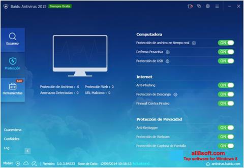 Screenshot Baidu Antivirus für Windows 8