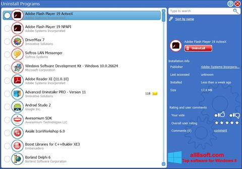 Screenshot Advanced Uninstaller PRO für Windows 8