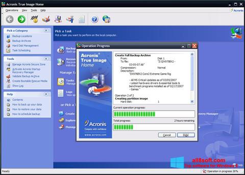Screenshot Acronis True Image für Windows 8