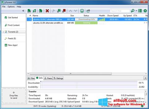 Screenshot BitTorrent für Windows 8