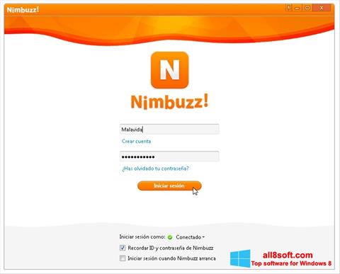 Screenshot Nimbuzz für Windows 8