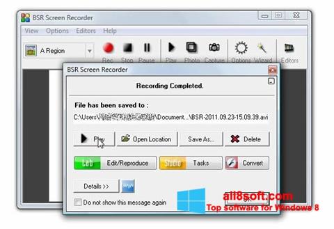 Screenshot BSR Screen Recorder für Windows 8