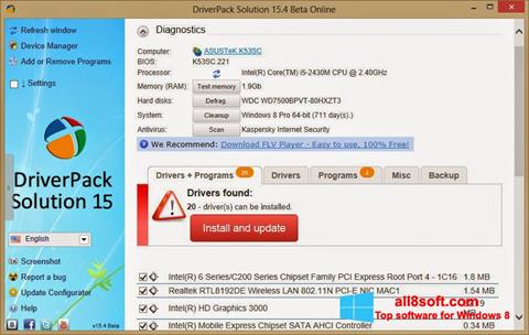 Screenshot DriverPack Solution Online für Windows 8