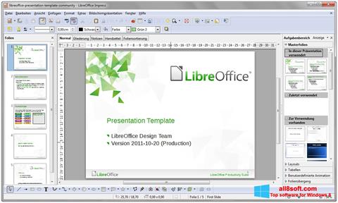 Screenshot LibreOffice für Windows 8