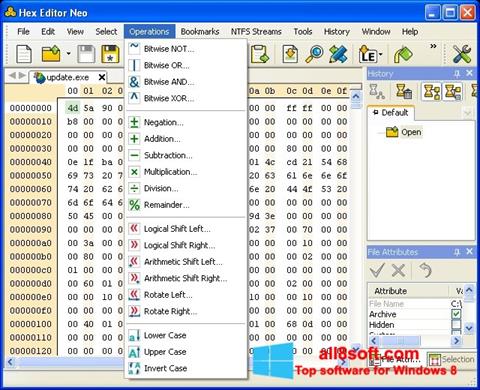 Screenshot Hex Editor Neo für Windows 8