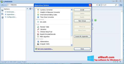 Screenshot Lingoes für Windows 8