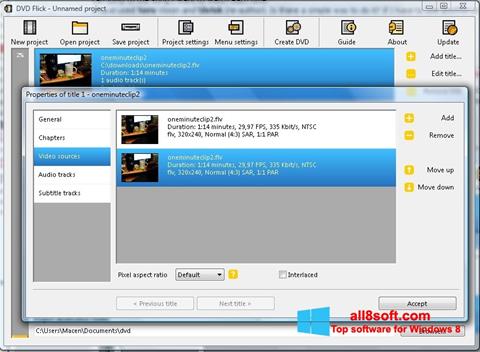 Screenshot DVD Flick für Windows 8
