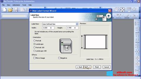 Screenshot BarTender für Windows 8
