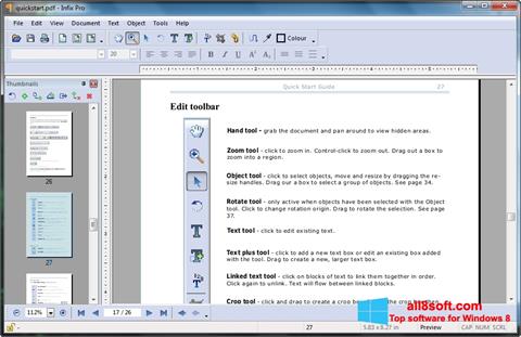 Screenshot Infix PDF Editor für Windows 8