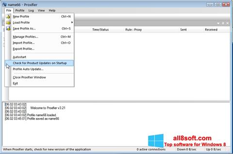 Screenshot Proxifier für Windows 8