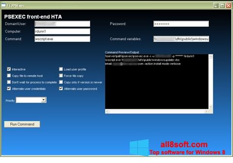 Screenshot PsExec für Windows 8
