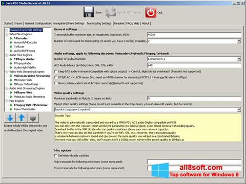 Screenshot PS3 Media Server für Windows 8