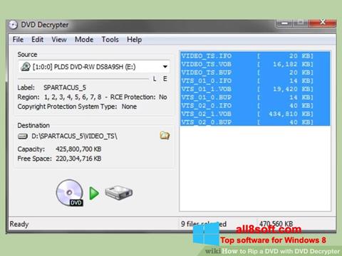 Screenshot DVD Decrypter für Windows 8