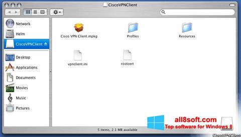 Screenshot Cisco VPN Client für Windows 8