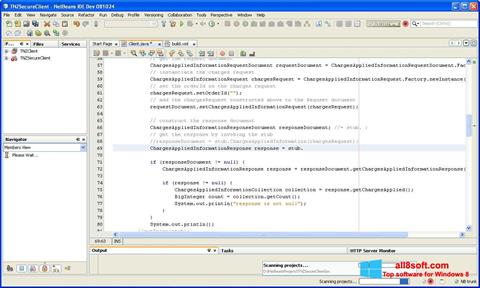 Screenshot NetBeans für Windows 8