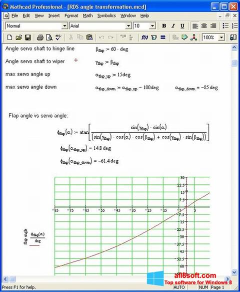 Screenshot MathCAD für Windows 8