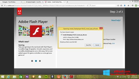 Screenshot Adobe Flash Player für Windows 8