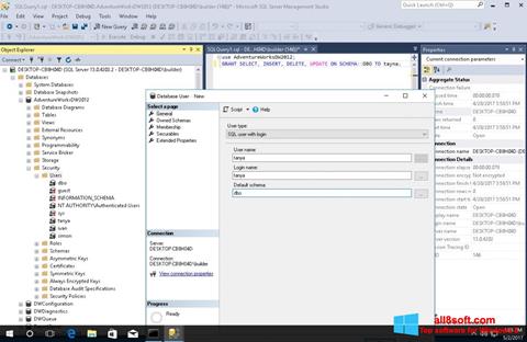 Screenshot Microsoft SQL Server für Windows 8